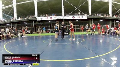 94 lbs Round 1 (8 Team) - Kenzie Johnson, Oklahoma vs Cassidy O`Connell, Wisconsin