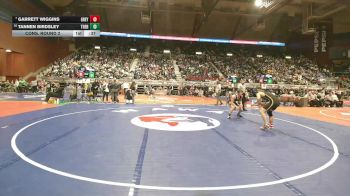 2A-150 lbs Cons. Round 2 - Garrett Wiggins, Greybull/Riverside vs Tannen Birdsley, Thermopolis