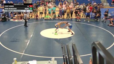 110/115 Round 4 - Odin McMahon, Orchard Park Quakers Youth Wrestling Club vs Cody Jones, NJ