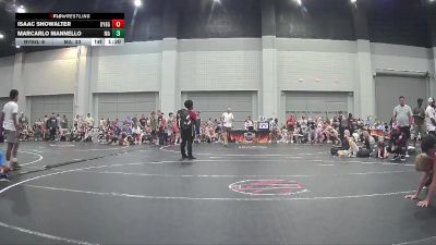 101 lbs Round 7 (8 Team) - Marcarlo Mannello, Mat Assassins vs Isaac Showalter, Backyard Brawlers Gold