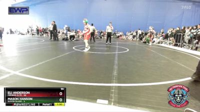 96 lbs Round 2 (4 Team) - Eli Anderson, Firebird Elite vs Mason Hanson, Slyfox Silver