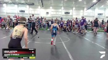 96 lbs Round 1 (8 Team) - Arian Jackson, ACES Of Spades vs Gianna D`Angelo, Forge
