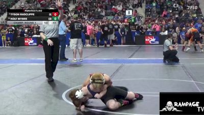 90 lbs Champ. Round 1 - Kolt Myers, Circle vs Tyson Radcliffe, Plainville Kids