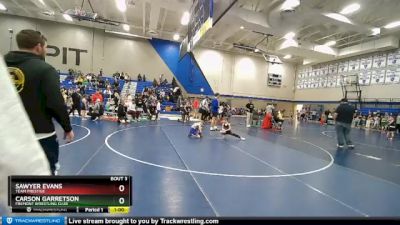 56-59 lbs Round 1 - Sawyer Evans, Team Prestige vs Carson Garretson, Fremont Wrestling Club