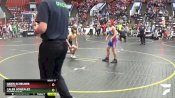 95 lbs Champ. Round 1 - Aiden Scheurer, Mason WC vs Caleb Gonzalez, Kenowa Hills WC