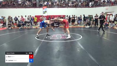 86 kg Semifinal - Joshua Barr, Nittany Lion Wrestling Club vs Daschle Lamer, Central Coast Regional Training Center