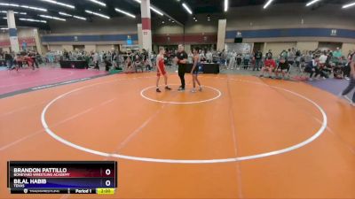 113 lbs Quarterfinal - Brandon Pattillo, Boneyard Wrestling Academy vs Bilal Habib, Texas