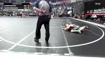 135 lbs Consi Of 8 #2 - Zander Bratten, Rogue Warrior Wrestling vs Xavier Renzelman, Carrollton Youth Wrestling