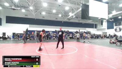 113 lbs Cons. Round 3 - Ryder Montes, Schurr Wrestling vs Bryce Thompson, Threshold