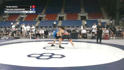 138 lbs 7th Place Match - Blake Nevils, Idaho vs William Christopher, Wisconsin