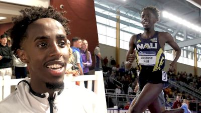 NAU's Abdihamid Nur Gets Emotional After Pulling Off 3k/5k Double