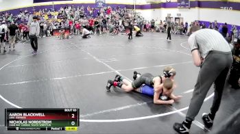 82 lbs Round 2 - Nicholas Nordstrom, Cane Bay Cobras Youth Wrestlin vs Aaron Blackwell, LWC: Express