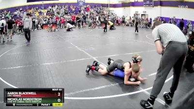 82 lbs Round 2 - Nicholas Nordstrom, Cane Bay Cobras Youth Wrestlin vs Aaron Blackwell, LWC: Express