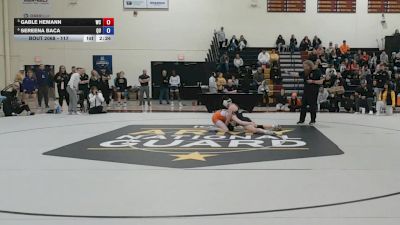 117 lbs 3rd Place Match - Sereena Baca, Quincy vs Gable Hemann, Wartburg
