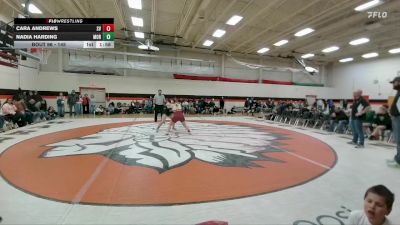145 lbs Semifinal - Nadia Harding, Moorcroft vs Cara Andrews, Star Valley