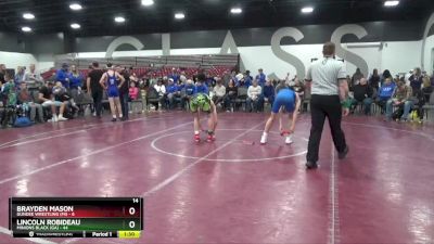 112 lbs Quarterfinals (8 Team) - Brayden Mason, Dundee Wrestling (MI) vs Lincoln Robideau, Minions Black (GA)