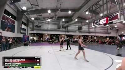 126 lbs Cons. Round 5 - Chance Woodward, 512 Outlaw Wrestling vs Jacob Edwards, X-CLUSIVE Wrestling