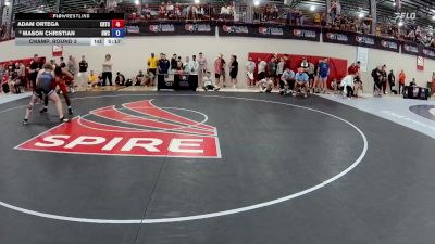 97 kg Champ. Round 2 - Adam Ortega, Charleston Regional Training Center vs Mason Christian, Hilltopper Wrestling Club