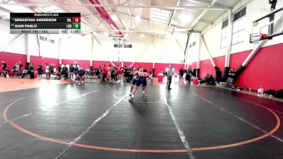 184 lbs Champ. Round 2 - Juan Pablo, Lemoore College vs Sebastian Anderson, Palomar College