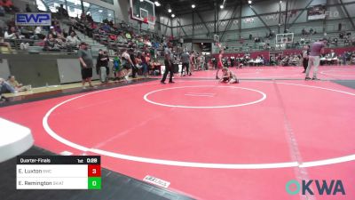 61 lbs Quarterfinal - Everett Luxton, Bartlesville Wrestling Club vs Eli Remington, Skiatook Youth Wrestling