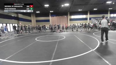 130 lbs Quarterfinal - Micheal Jr Cervantes, Scrap Yard Garage vs Ryan Munson, Lawc