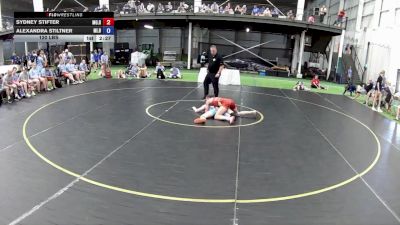 120 lbs Sydney Stifter, Missouri Red vs Alexandra Stiltner, Michigan Blue