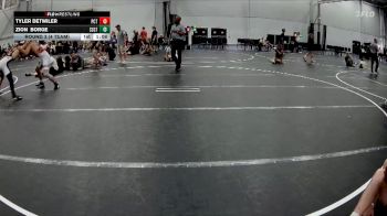 138 lbs Round 3 (4 Team) - Tyler Detwiler, Palm City Thundercats vs Zion Borge, Sub-Zero GT