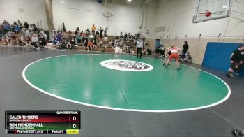 157B Quarterfinal - Caleb Timbers, Natrona County vs Ben Mendenhall, Greybull/Riverside