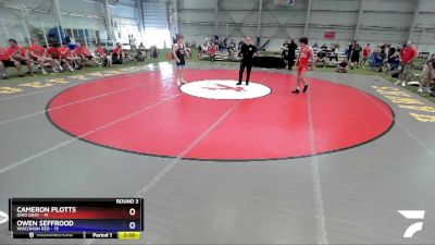 138 lbs Round 3 (8 Team) - Cameron Plotts, Ohio Gray vs Owen Seffrood, Wisconsin Red