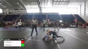 90 lbs Quarterfinal - Kawika Freeman, Colts WC - SV vs Jayden Ramirez, Elite Force