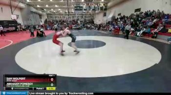 138 Boys Cons. Round 3 - Abraham Pomeroy, Mile High Wrestling Club vs Sam Wolpert, Regis Jesuit