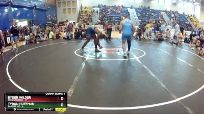 190 lbs Champ Round 1 (16 Team) - Ryder Wilder, The Outsiders vs Tyron Huffman, Bandits WC