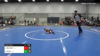 40 lbs Semifinal - Jayden Benedict, POWA vs Kolton Drew, Cowboy Wrestling Club