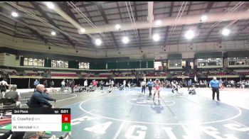 150 lbs 3rd Place - Christopher Crawford, Wyoming Seminary vs William Henckel, Blair Academy