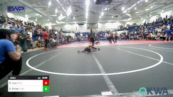 46 lbs Quarterfinal - Rayce Luu, Pocola Youth Wrestling vs Drew Price, Team Tulsa Wrestling Club