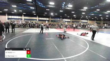 74 lbs Consi Of 16 #2 - Nicholas Rubio, NM Beast vs Achilles Martinez, Grindhouse WC