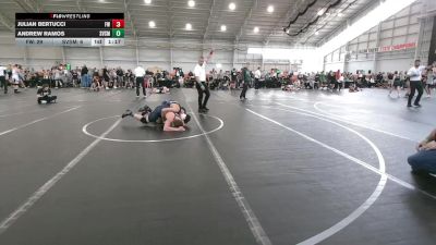 150 lbs Round 5 (8 Team) - Julian Bertucci, Freakztyle Wrestling vs Andrew Ramos, St Vincent St Mary