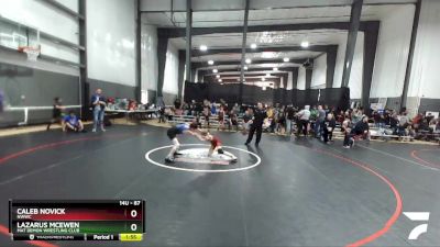 87 lbs 1st Place Match - Caleb Novick, NWWC vs Lazarus McEwen, Mat Demon Wrestling Club