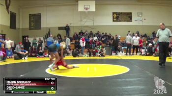 89 lbs Cons. Round 2 - Diego Gamez, Clark vs Mason Gonzalez, Lion Of Judah Wrestling Academ