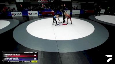 117 lbs Semifinal - Innokentiy Deev, LAWC vs Adam Vasquez, Rough House Wrestling