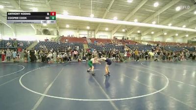 86 lbs Cons. Round 2 - Cooper Cook, Payson Lion Wrestling Club vs Anthony Koenig, Defiant