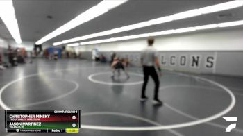 150 lbs Champ. Round 1 - Christopher MInsky, Yucca Valley Wrestling vs Jason Martinez, Valencia HS