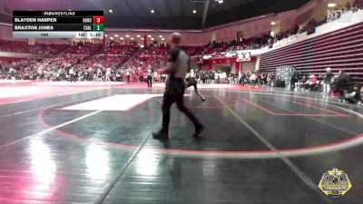 144 lbs Quarterfinals (8 Team) - Blayden Harper, DUNCAN vs Braxton Jones, CARL ALBERT