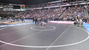 138-2A Quarterfinal - Wyatt Johnson, Fowler vs Taylor Torres, Walsenburg Jr/Sr High School