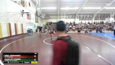 185 lbs Quarterfinal - Ariel Hernandez, Red Mountain vs Madelon Hansen, Sandra Day O`Conner