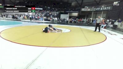 Girls 4A 170 lbs Cons. Round 5 - Nivayah Henry, Skyview (Girls) vs Brook Bahr, Union (Girls)