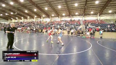 138 lbs Cons. Round 2 - William Lindsey, AK vs Tyler Salas, CA