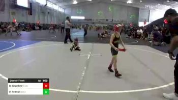 50 lbs Quarterfinal - Benjamin Sanchez, Threshold WC vs Parker French, Bear Cave