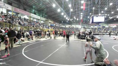 46 lbs Quarterfinal - Teagan Clark, Pin Tech Academy vs Faith Lopez, Black Fox Wrestling Academy