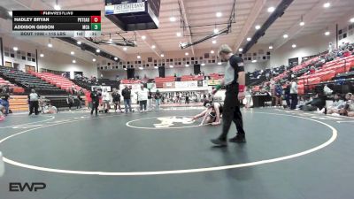 115 lbs Consolation - Hadley Bryan, Poteau High School Girls vs Addison Gibson, McAlester High School Girls